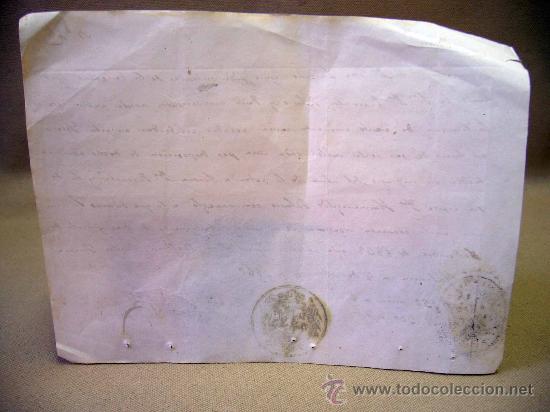 Manuscritos antiguos: DOCUMENTO, MANUSCRITO, 1860, VALENCIA, RECIBO, SELLADO - Foto 2