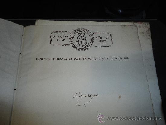 Manuscritos antiguos: documentos de 1836-38 de la venta de una finca en madrid - Foto 1