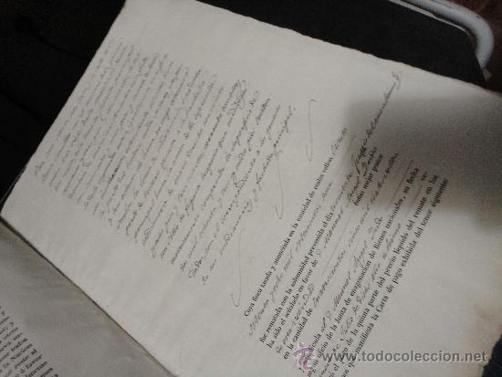 Manuscritos antiguos: documentos de 1836-38 de la venta de una finca en madrid - Foto 8