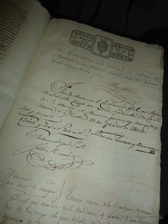 Manuscritos antiguos: documentos de 1836-38 de la venta de una finca en madrid - Foto 9