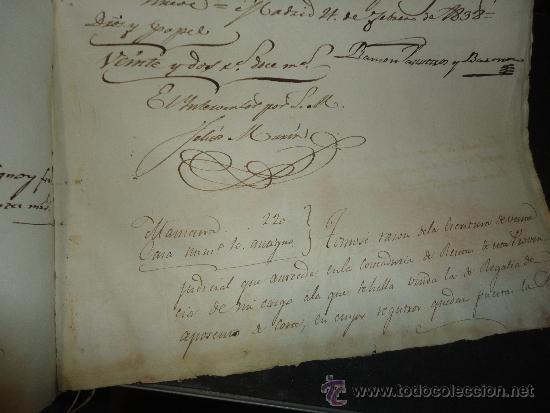 Manuscritos antiguos: documentos de 1836-38 de la venta de una finca en madrid - Foto 10