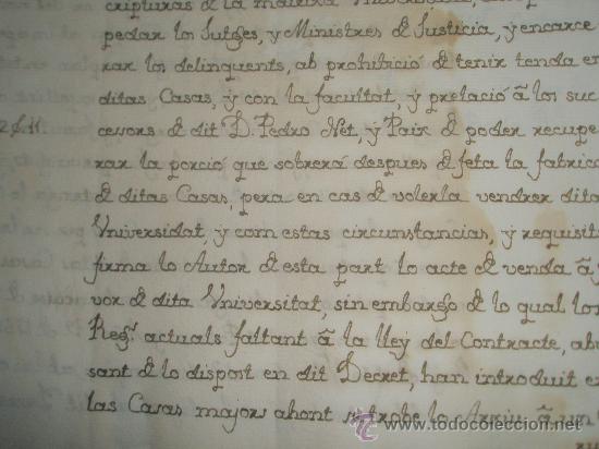 Manuscritos antiguos: MALLORCA PUIGPUNYENT CONFLICTO EDIFICAR EDIFICIOS PUBLICOS AYUNTAMIENTO PARA ESCRIBANO CIRUJANO 1758 - Foto 8