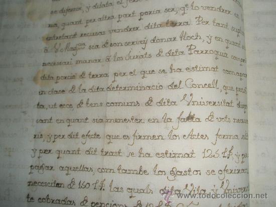 Manuscritos antiguos: MALLORCA PUIGPUNYENT CONFLICTO EDIFICAR EDIFICIOS PUBLICOS AYUNTAMIENTO PARA ESCRIBANO CIRUJANO 1758 - Foto 10