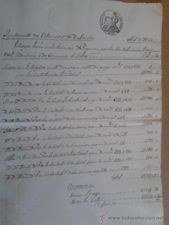 Manuscritos antiguos: documento 1863 - Foto 1