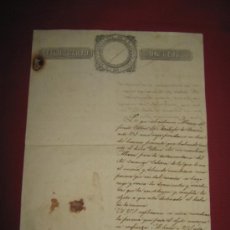 Manuscritos antiguos: DOCUMENTO MANUSCRITO FECHADO EN MEXICO EN 1849 - SELLO CUARTO UN REAL -. Lote 35339332