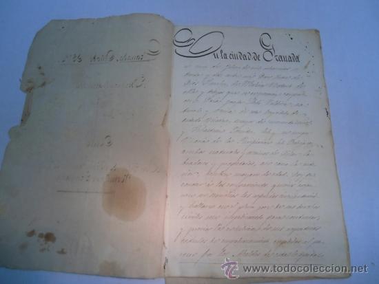 Manuscritos antiguos: escrituras de arrendamiento, Granada 1872 - Foto 3