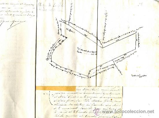 Manuscritos antiguos: LORCA, CONJUNTO DOS ESCRITURAS CON PLANO MAN&Uacute;SCRITO 1.889 - Foto 1