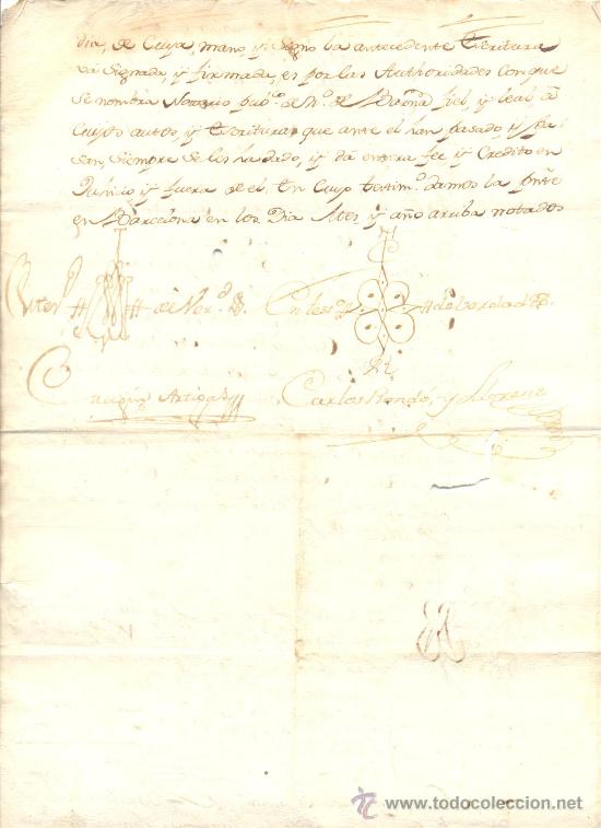 Manuscritos antiguos: 1779 DOCUMENTO DE DOS HOJAS 136 MARAVEDIS. - Foto 2