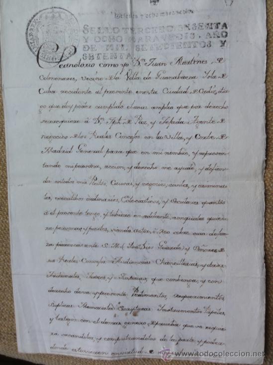 Manuscritos antiguos: CUBA. PODER - Foto 1