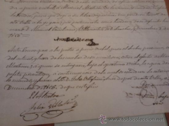Manuscritos antiguos: Manuscrito de 1866 medio folio a 2 paginas - Foto 1