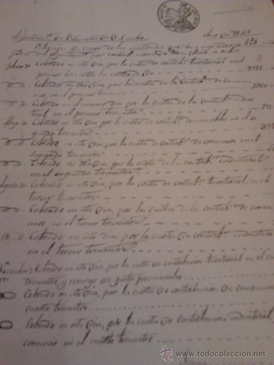 Manuscritos antiguos: Manuscrito de 1849 a 2 paginas - Foto 1