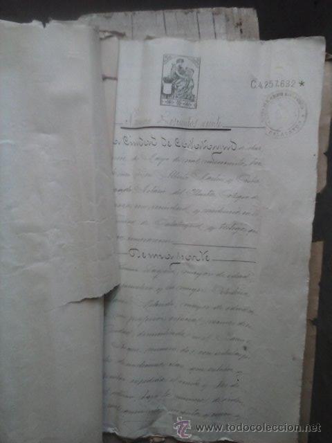 Manuscritos antiguos: Escritura Publica Extendida en 1913 en Calatayud - Foto 2
