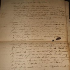 Manuscritos antiguos: ESTELLA NAVARRA 1843 RELACION DE RENTEROS DE REGADIO Y VIVIENDAS A FAVOR DE MANUEL MARIA VICUÑA. Lote 37406897