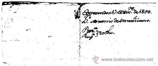 Manuscritos antiguos: Santander, 1.800. - Foto 2
