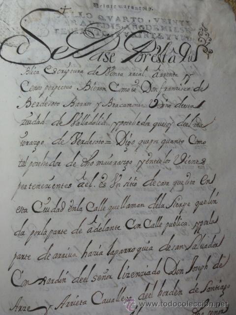 Manuscritos antiguos: CENSO PERPETUO VALLADOLID TAPAS PERGAMINO - Foto 2