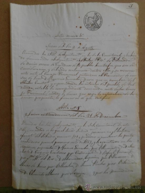 Manuscritos antiguos: Manuscrito de 1846 - Foto 1
