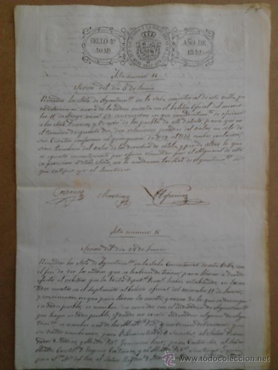 Manuscritos antiguos: Manuscrito de 1842 - Foto 1
