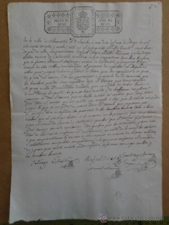 Manuscritos antiguos: Manuscrito de 1839 - Foto 1