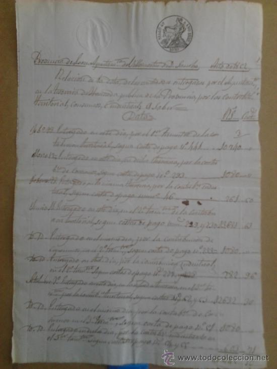 Manuscritos antiguos: Manuscrito de 1852 a 2 paginas - Foto 1