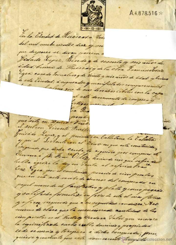 Manuscritos antiguos: GRANADA, HUESCAR ESCRITURA COMPRA CUEVA - Foto 1