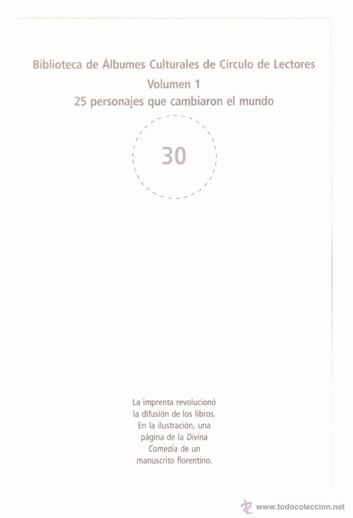 Manuscritos antiguos: Divina Comedia. Manuscrito florentino. Dante. C&iacute;rculo de Lectores - Foto 2