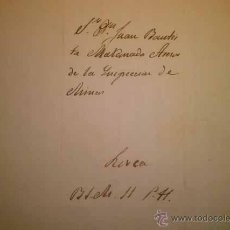 Manuscritos antiguos: CARTA DIRIGIDA AL INSPECTOR DE MINAS JUAN BAUTISTA MALDONADO CARTAGENA MURCIA 1845. Lote 39464823