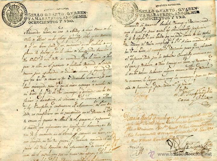 Manuscritos antiguos: 1801 ILLORA - Granada, conflictos de tierras - Foto 1