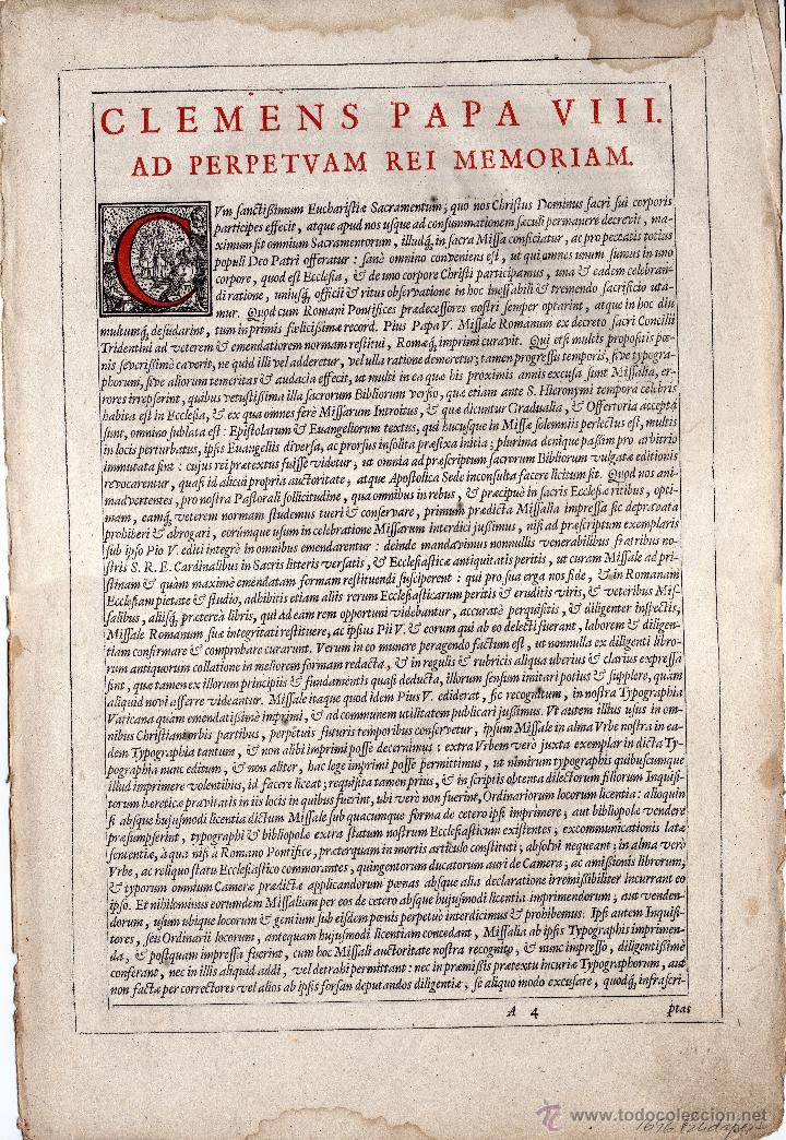 Manuscritos antiguos: Hoja de &lsquo;Psalterium&rsquo; \ Budapest (1696) - Foto 1