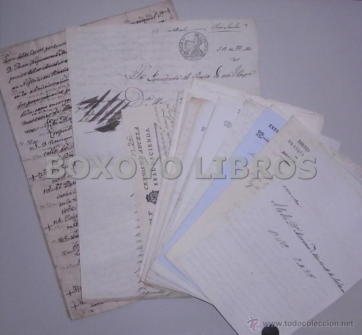 Manuscritos antiguos: Documentos de Juan Nepomuceno Mu&ntilde;oz de Salazar Maldonado, de Granada relativos a censos