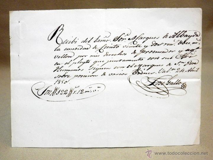 Manuscritos antiguos: RECIBO, DOCUMENTO ANTIGUO, MANUSCRITO, 1890, 21 X 15 CM - Foto 1