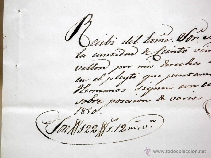 Manuscritos antiguos: RECIBO, DOCUMENTO ANTIGUO, MANUSCRITO, 1890, 21 X 15 CM - Foto 2