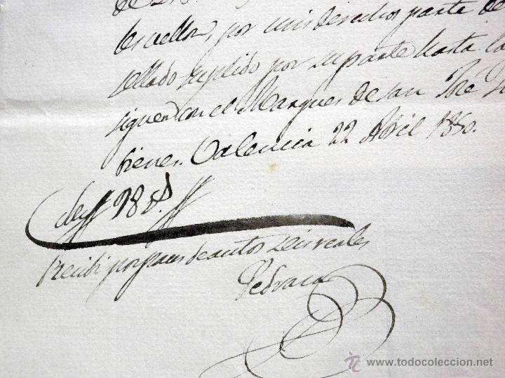Manuscritos antiguos: RECIBO, DOCUMENTO ANTIGUO, MANUSCRITO, 1850, 22 X 16 CM - Foto 2