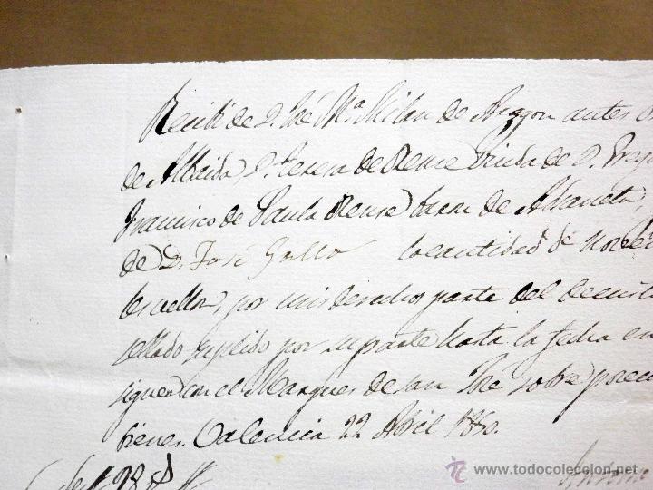 Manuscritos antiguos: RECIBO, DOCUMENTO ANTIGUO, MANUSCRITO, 1850, 22 X 16 CM - Foto 4
