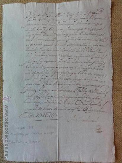 Manuscritos antiguos: VENTA DE NAIPES segovia - Foto 1