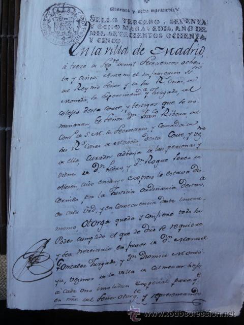 Manuscritos antiguos: Colmenar Viejo Perez Alocen - Foto 1
