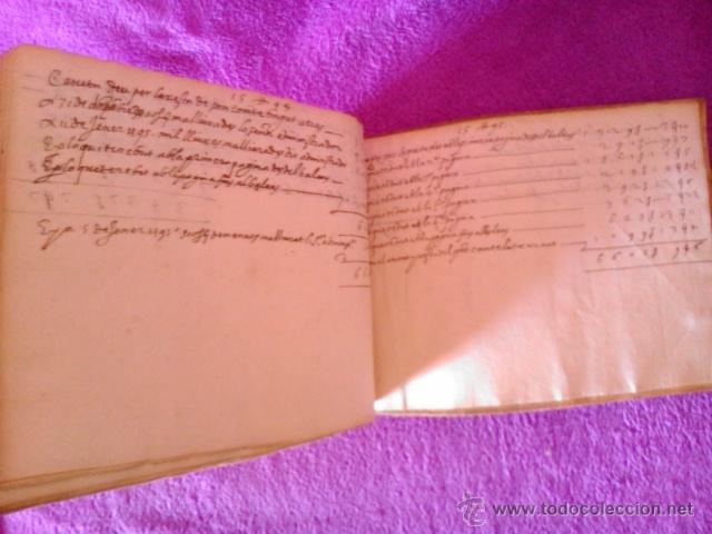 Manuscritos antiguos: RARISSIMA LLIBRETA CATALANA DE COMPTES 1593 - Foto 5