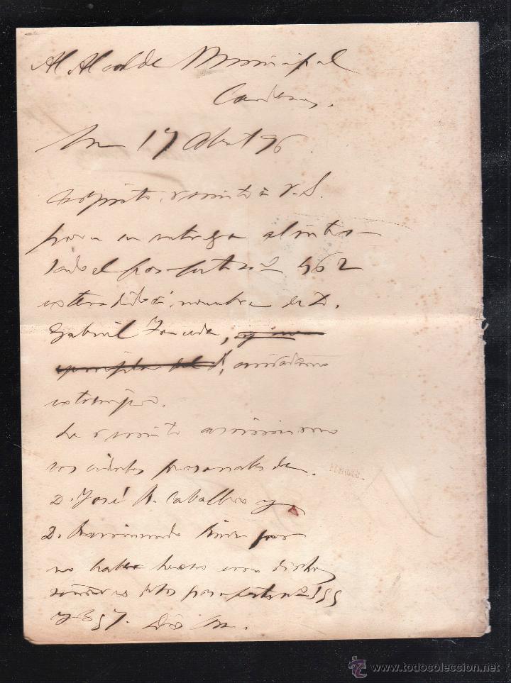 Manuscritos antiguos: SOLICITUD DE PASAPORTE PARA CAYO HUESO, EEUU. 1896. - Foto 2