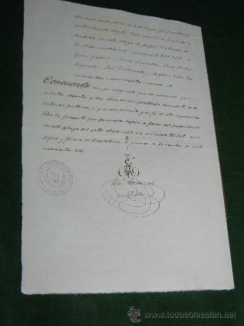 Manuscritos antiguos: DOCUMENTO NOTARIAL PODER NOTARIA DE JOSE FONTANALS Y ARATER, BARCELONA, 1903 - Foto 2