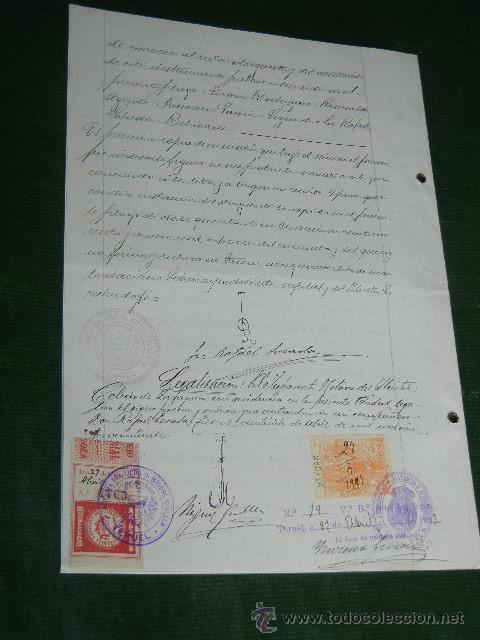 Manuscritos antiguos: DOCUMENTO NOTARIAL PODER NOTARIA DE RAFAEL LOSADA MAZORRA, TERUEL, 1927 - Foto 2