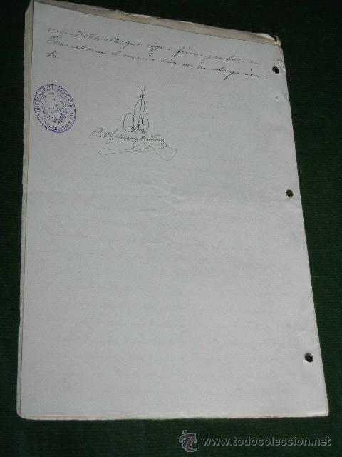 Manuscritos antiguos: DOCUMENTO NOTARIAL PODER NOTARIA DE ANTONIO GALLARDO Y MARTINEZ, BARCELONA, 1929 - Foto 2