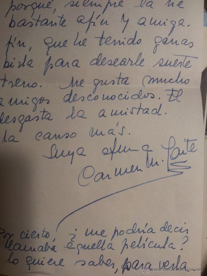 Carta manuscrita y firmada por la escritora car - Vendido 