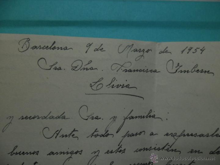 Manuscritos antiguos: CARTA MANUSCRITA - 1954 - LLIVIA - - Foto 2