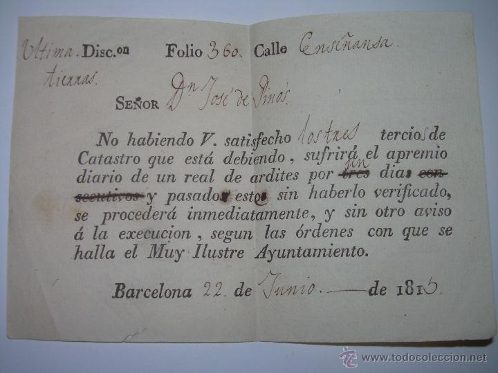 Antiguo Documento En Papelaño1813 Comprar Manuscritos Antiguos En Todocoleccion 1103