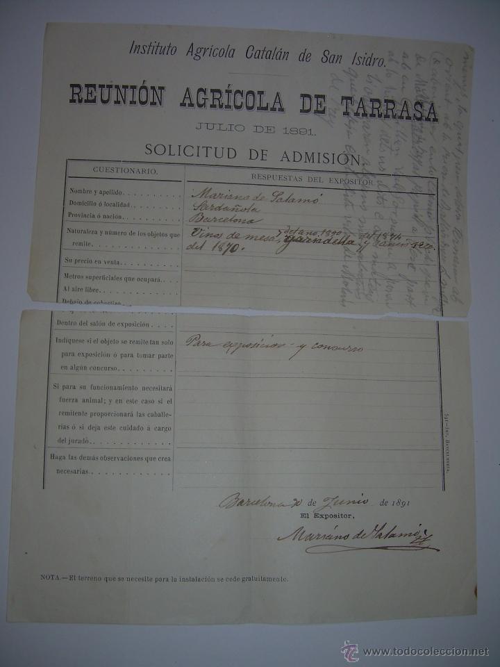 Manuscritos antiguos: ANTIGUO DOCUMENTO......1.891 - Foto 1