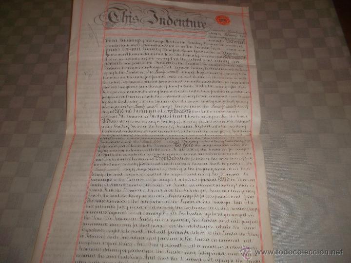 Manuscritos antiguos: impresionante documento ingles del 1908 - Foto 2