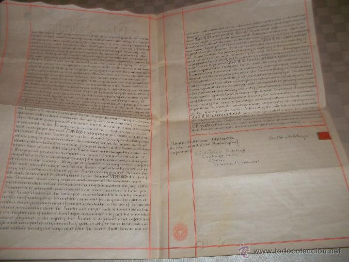 Manuscritos antiguos: impresionante documento ingles del 1908 - Foto 3