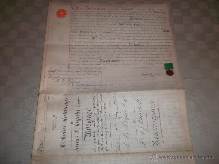 Manuscritos antiguos: impresionante documento ingles del 1908 - Foto 4