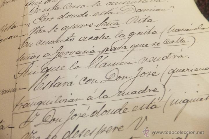 Manuscritos antiguos: Manuscrito El Padrino c&oacute;mico dram&aacute;tico  de Bartolom&eacute; Sacristan 1903 - Foto 6