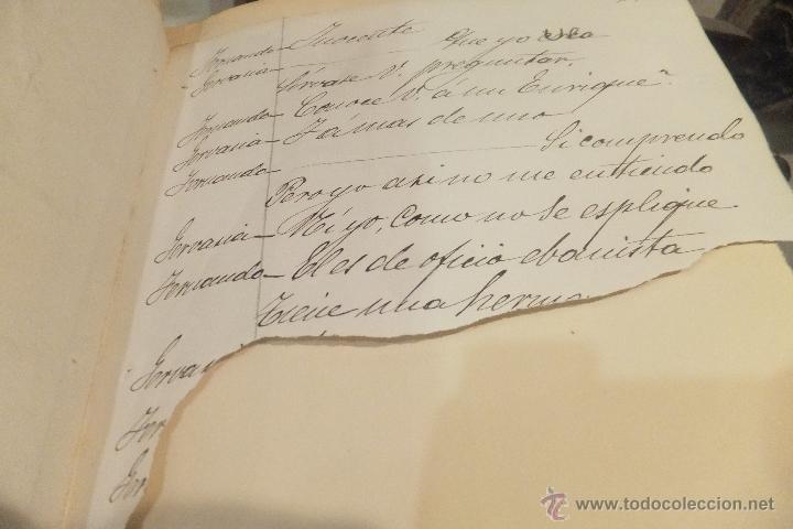 Manuscritos antiguos: Manuscrito El Padrino c&oacute;mico dram&aacute;tico  de Bartolom&eacute; Sacristan 1903 - Foto 7
