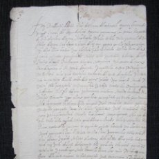 Manuscritos antiguos: AÑO 1643. FIRMA DEL REY FELIPE IV. OTORGA UNA PAGA. ZARAGOZA.